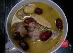 Chicken, ribs and cuttlefish soup recipe 5