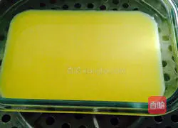 Illustration of how to make green onion, ham and egg custard 4