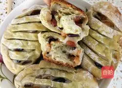 Rice cooker version Illustration of how to make Matcha Mochi European Buns 8