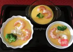 Illustration of how to make steamed eggs with shrimps and tofu 7