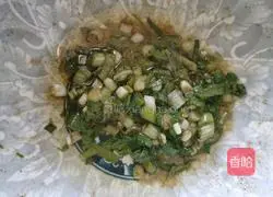 Illustration of two-sided scallion pancake 3