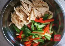 Illustration of how to make cold yuba 7