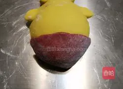 Illustration of how to make pumpkin and cow bean paste buns 10