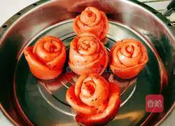 Illustration of how to make rose steamed buns 20