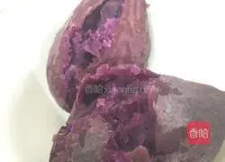 Illustration of how to make purple sweet potato as a weight loss snack 1