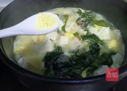 Illustration of how to make wakame tofu soup 10