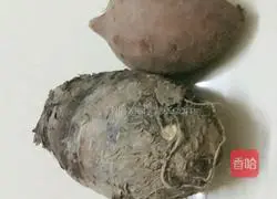 Illustration of how to make taro and purple sweet potato syrup 1