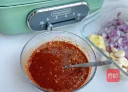 Illustration of making sauce-flavored pancake 2