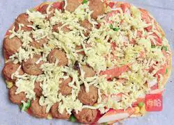 Illustration of how to make sea and land pizza 12