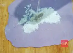 Illustration of how to make purple sweet potato cake with perilla stuffing 8