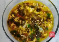 Revised version of seaweed and egg soup Practice illustration 9