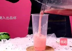 Illustration of how to make the same fleshy watermelon as Heytea 7