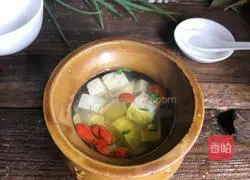 Illustration of Poria Tofu Soup Recipe 11