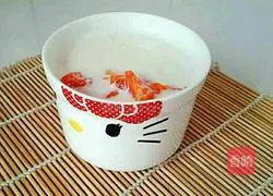 Illustration of papaya stewed milk 4