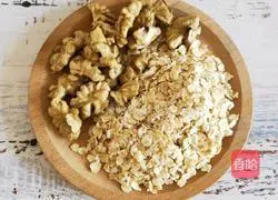 Oatmeal walnut pulp Illustration of how to do it 1