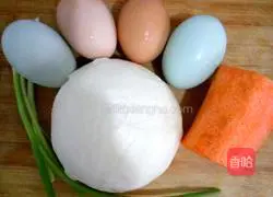 Illustration of how to make fried egg steamed buns 1