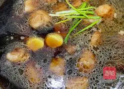 Illustration of braised pork ribs in thick oil red sauce version 9