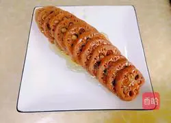 Illustration of how to make sweet pink lotus root 9