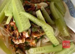 Xia Illustration of how to make Japanese shrimp cold noodles 15