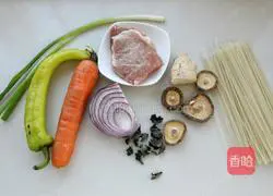Illustration of how to make fried rice noodles 1