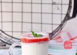 Milk strawberry cup recipe 4