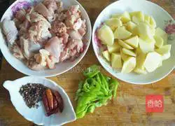 Potato stewed chicken nuggets recipe 1