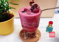 Illustration of how to make bayberry milkshake and sago 14