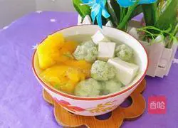 Papaya Tofu Ball Soup Recipe Illustration 13