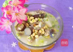 Soybean, Eggplant, Yam and Chicken Soup Recipe Illustration 13