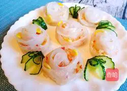 Rose Shrimp Dumplings Recipe Illustration 16