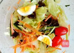 Vinegar oil Illustration of how to make salad with juice 5