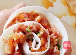 Illustration of how to make egg-shaped rose dumplings 6