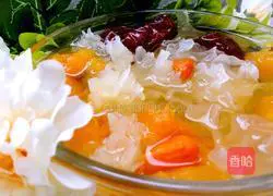 Papaya, Tremella and Lily Soup Recipe Illustration 11