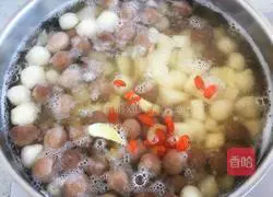 Illustration of how to make rock sugar and snow pear glutinous rice balls 8