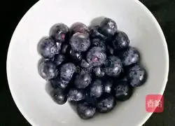 # Fruit Creative Dishes# Blueberry Banana Milkshake Recipe Illustration 2