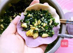 Illustration of how to make purple sweet potato two-color buns 16