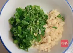 Illustration of how to make cold parsley and tofu shreds 4