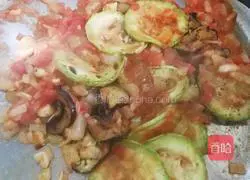 Illustration of grilled vegetable pasta 13