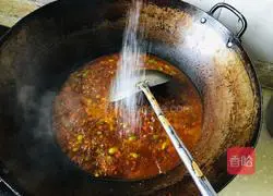 Illustration of making braised noodles 9