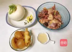 Illustration of how to make sour radish and duck soup 1