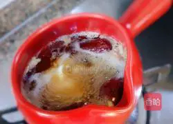 Lazy man's version of red date, brown sugar, ginger and egg soup recipe 7