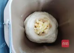 Illustration of how to make meat floss rolls 2