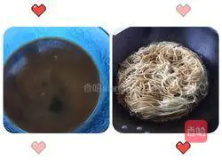 Illustration of making braised beans and noodles 7