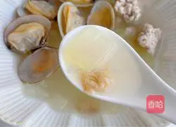 Winter Melon, Shrimp, Popcorn and Clam Soup Recipe Illustration 12