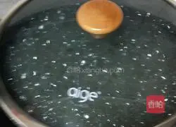 Illustration of how to make mung bean paste 6