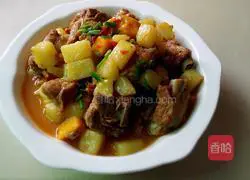 Illustration of how to cook pork ribs with potatoes 10