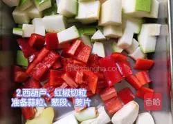 Illustration of how to make zucchini and black pepper beef cubes 2