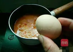 Illustration of how to make tomato and egg soup udon noodles 7