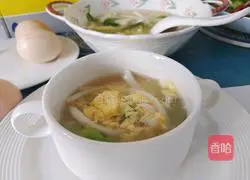 Fresh Vegetable Mushroom Egg Drop Soup Recipe Illustration 5