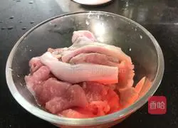 Illustration of home-style fried pork slices 1